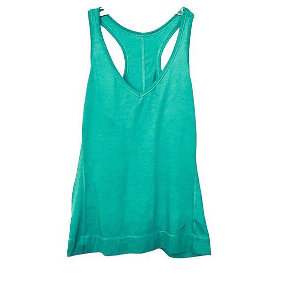 OLD NAVY ACTIVE TANK TOP,  WOMENS, L, TEAL BLUE, RACERBACK, COTTON/POLYESTER - Picture 1 of 12